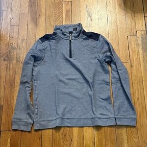 Axist Men's Gray and Black Zip-Up Sweater